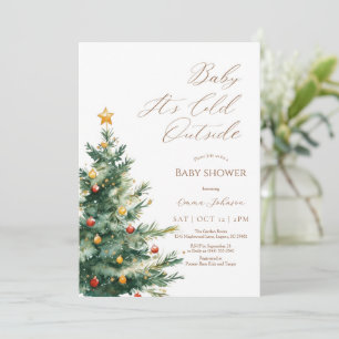 Carte De Remerciements Bébé il fait froid à l'extérieur du Baby shower de