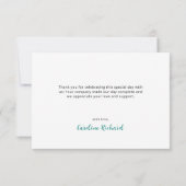 Carte De Remerciements Bébé mignon Dragon (Dos)