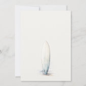 Carte De Remerciements Bébé neutre à bord Baby shower de surf (Dos)