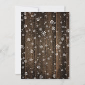 Carte De Remerciements Bébé rustique Il fait froid dehors l'hiver (Dos)