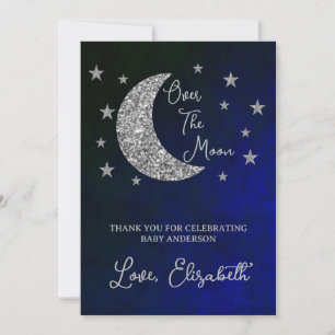 Carte De Remerciements Bébé Shower Sous La Lune