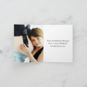 Carte De Remerciements Bébé Sprinkle Classic Blue | Photo Moody Show (Intérieur)