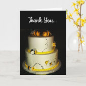 carte de remerciements "Bee Sweet" (Fleur jaune)