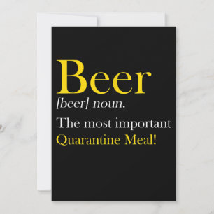 Carte De Remerciements Beer Lover Bière Le Repas Le Plus Important