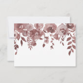 Carte De Remerciements Belle Aquarelle Mauve (Dos)