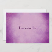 Carte De Remerciements Belle aquarelle violette fleurie (Dos)