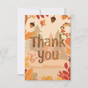 Carte De Remerciements Belle automne mystique