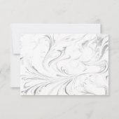 Carte De Remerciements Belle, élégante et fantaisie décoration mariage à  (Dos)