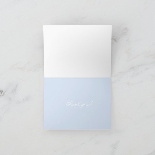 Carte De Remerciements Belle fleurs Oubliez-moi-pas (Intérieur)