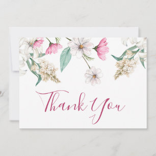 Carte De Remerciements Belle Florale À Toutes Occasions