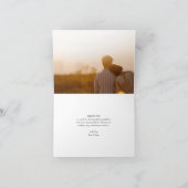 Carte De Remerciements Belle florale esquissée (Intérieur)