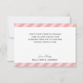 Carte De Remerciements Belle Florale Rose (Dos)