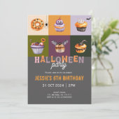 Carte De Remerciements Belle Halloween Trick ou traitement Anniversaire I (Debout devant)