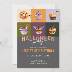Carte De Remerciements Belle Halloween Trick ou traitement Anniversaire I