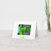 Carte De Remerciements Belle Lavande Hydrangeas (Dos)