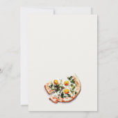 Carte De Remerciements Belle livraison spéciale Pizza Baby shower Party (Dos)