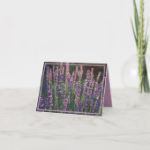 Carte De Remerciements Belles Fleurs de Lavande Lumineuses (Devant)