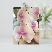 Carte De Remerciements Belles Orchidées (Debout devant)