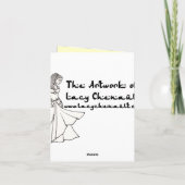 Carte De Remerciements Belly Dancer Thank (Dos)