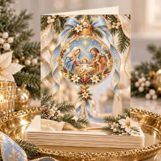 Carte De Remerciements Bénédictions de Noël de votre prêtre de paroisse