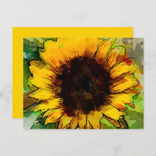 Carte de remerciements bénévole (Devant / Derrière)