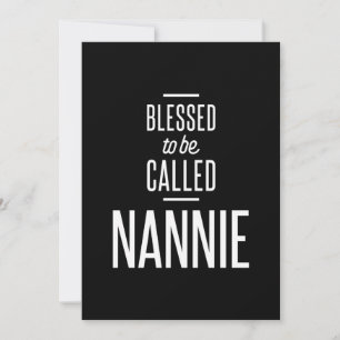 Carte De Remerciements Béni D'Être Appelé Nannie