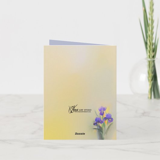 Carte De Remerciements Béni Iris (Dos)