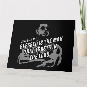 Carte De Remerciements Béni soit l'homme qui fait confiance à l'Éternel J