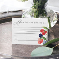 Berry Baby shower Conseils Card Berry Sweet