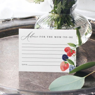 Carte De Remerciements Berry Baby shower Conseils Card Berry Sweet