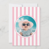 Carte De Remerciements Berry First Strawberry et Bow (Dos)