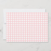 Carte De Remerciements Berry First Strawberry Pink Bow 1er Anniversaire P (Dos)