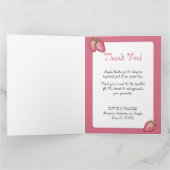 Carte De Remerciements Berry fraise Premier anniversaire (Intérieur)