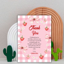 Berry premier anniversaire rose fraise vichy doux