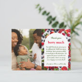 Carte De Remerciements Berry première photo (Debout devant)