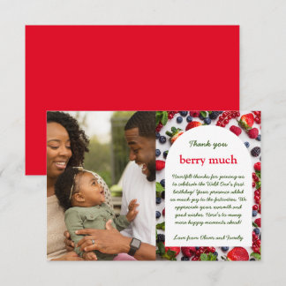 Carte De Remerciements Berry première photo