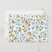 Carte De Remerciements Berry Pretty Blush Fête des mariées (Dos)