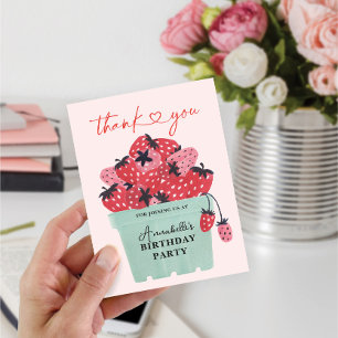 Carte De Remerciements Berry Sweet 1er anniversaire