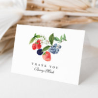 Berry Sweet Aquarelle Baby shower bleu rouge