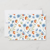 Carte De Remerciements Berry Vine Romance Fête des mariées (Dos)