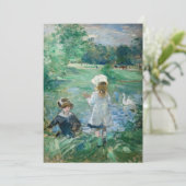 Carte De Remerciements Berthe Morisot - À côté d'un lac (Debout devant)