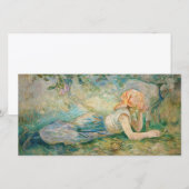 Carte De Remerciements Berthe Morisot - Berger au repos (Devant / Derrière)