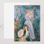 Carte De Remerciements Berthe Morisot - Le Sicker À Cerise (Devant / Derrière)