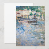 Carte De Remerciements Berthe Morisot - Port de Nice (Devant / Derrière)