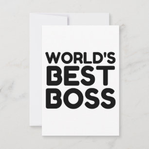 CARTE DE REMERCIEMENTS BEST BOSS