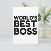 CARTE DE REMERCIEMENTS BEST BOSS (Debout devant)