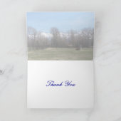 Carte De Remerciements Bétail et monts Ruby (Intérieur)