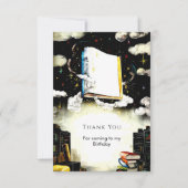 Carte De Remerciements Bibliothèque Conte de Fée Livre personnalisé Anniv (Devant)