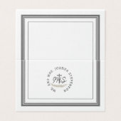 Carte de remerciements biblique catholique encadré (Outside Unfolded)