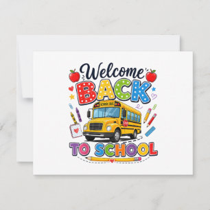 Carte De Remerciements Bienvenue sur les T-shirts de chauffeur d'autobus